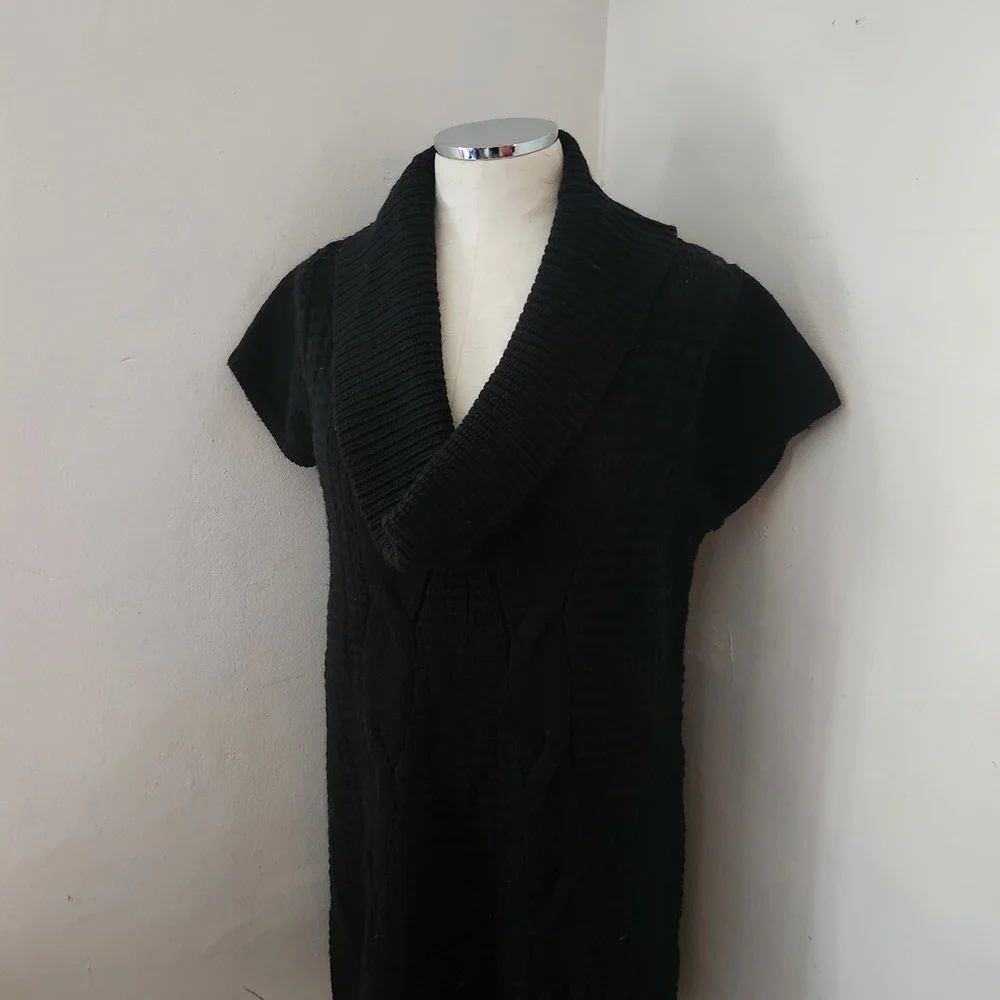 Express Black Cowl Neck Sweater Dress‎ Women's Size XL
